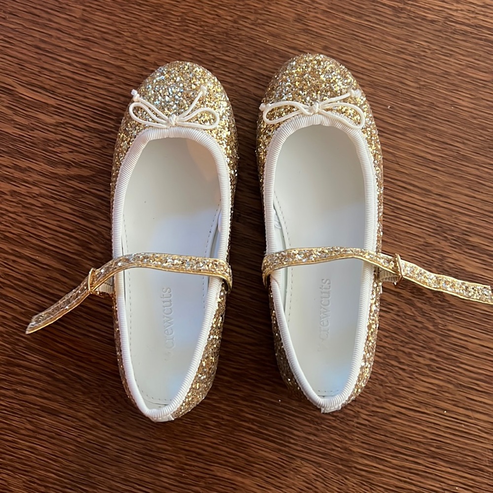 J.Crew glitter Mary Jane ballet flats